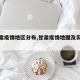 【甘肃疫情地区分布,甘肃疫情地图及实时播报】